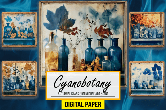 Autumnal Glass Greenhouse Artwork Scenes: A Digital Escape into Botanical Elegance