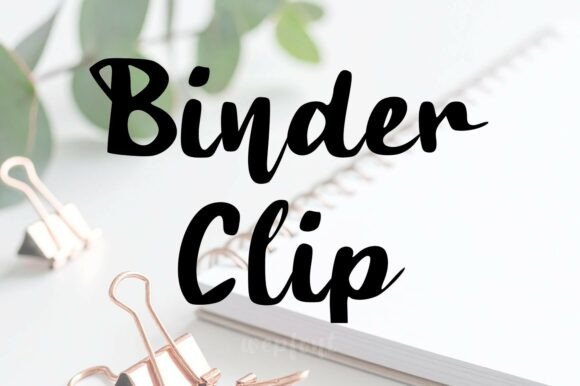 Binder Clip Typeface
