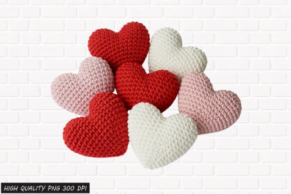 Crochet Heart Love PNG Design: A Versatile Tool for Creative Projects