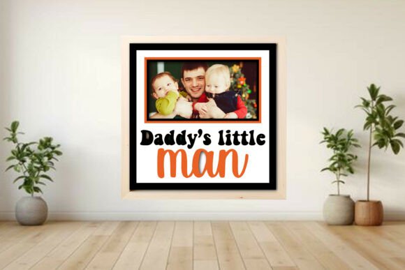 Daddy’s Little Man Photo Frame Shadow