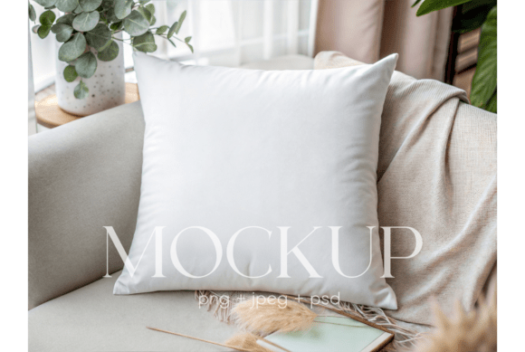 Eucalyptus Sofa Pillow Mockup: A Versatile Tool for Designers and Creatives