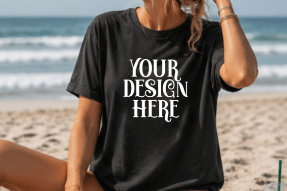Gildan 5000 Black T-Shirt Mockup: A Versatile Tool for Summer and Beyond