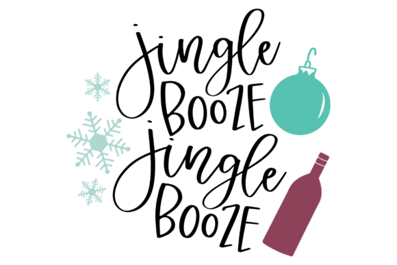 Jingle Booze Christmas SVG: A Festive Twist on Holiday Design