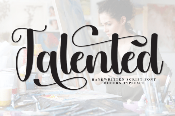 Talented: A Handwritten Display Font for Whimsical Design Projects