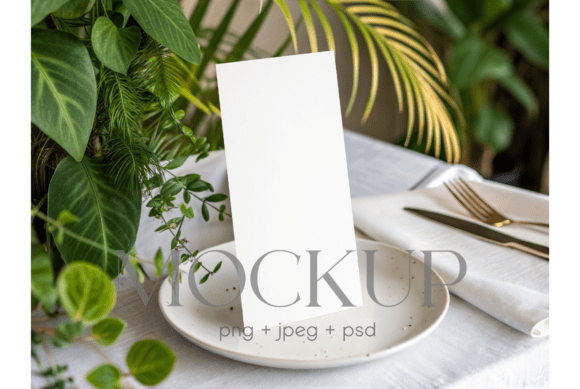 Tropical Greenery Menu Mockup: A Vibrant Design Solution for Modern Branding